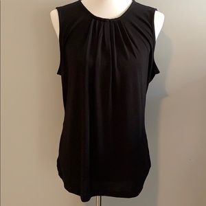 Banana Republic black sleeveless blouse